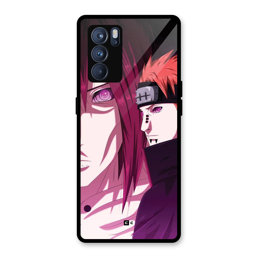 Yahiko With Nagato Glass Back Case for Oppo Reno6 Pro 5G