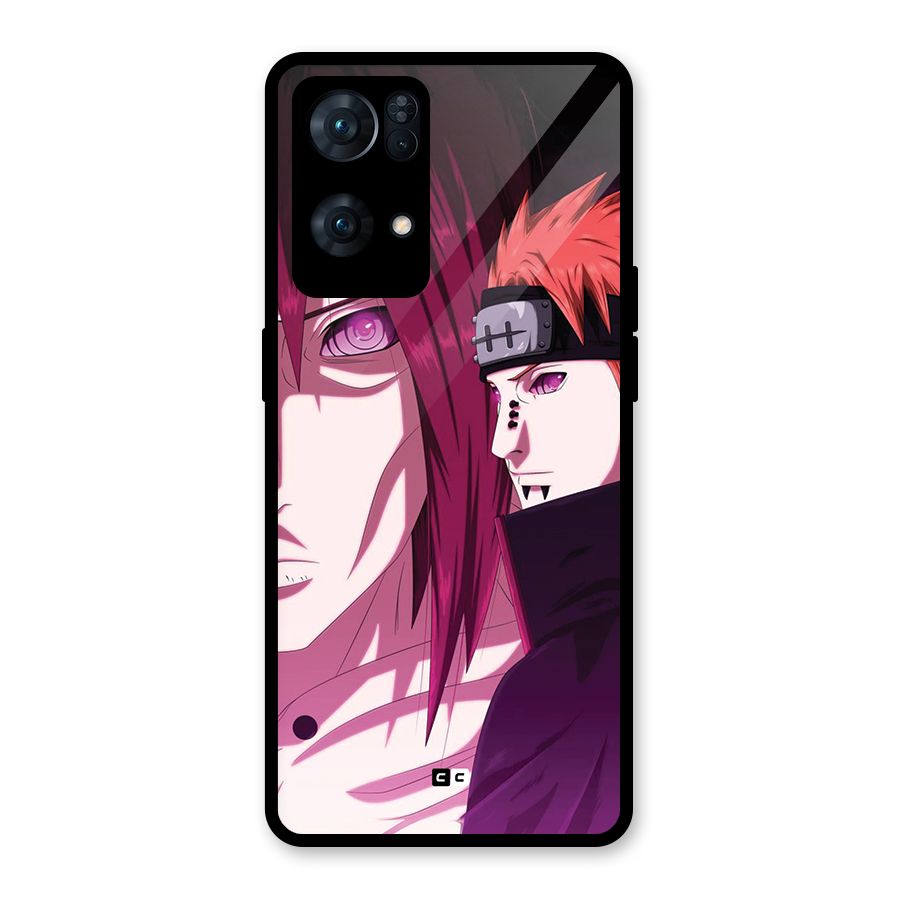 Yahiko With Nagato Glass Back Case for Oppo Reno7 Pro 5G
