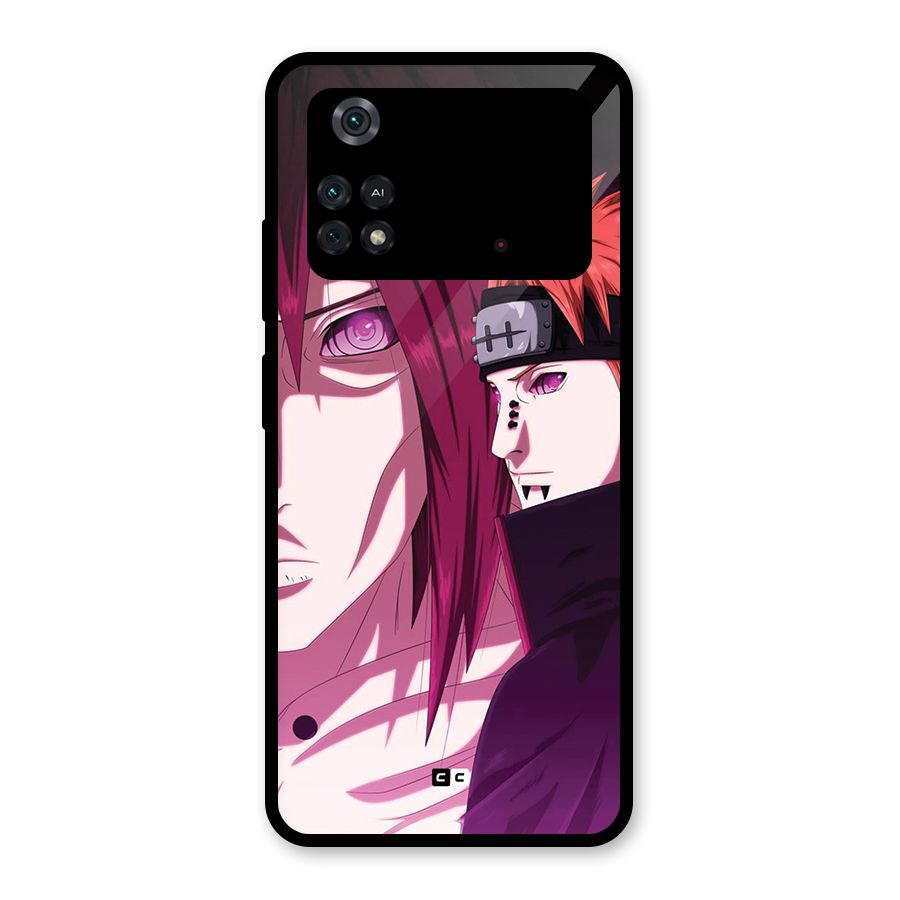 Yahiko With Nagato Glass Back Case for Poco M4 Pro 4G