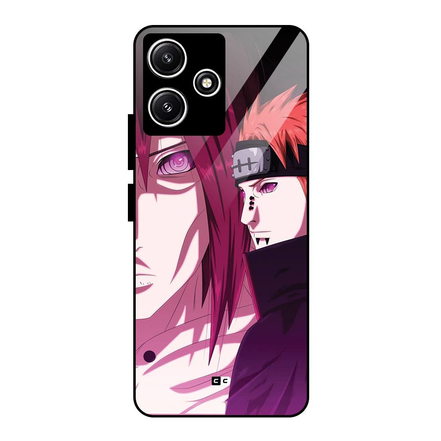 Yahiko With Nagato Glass Back Case for Poco M6 Pro