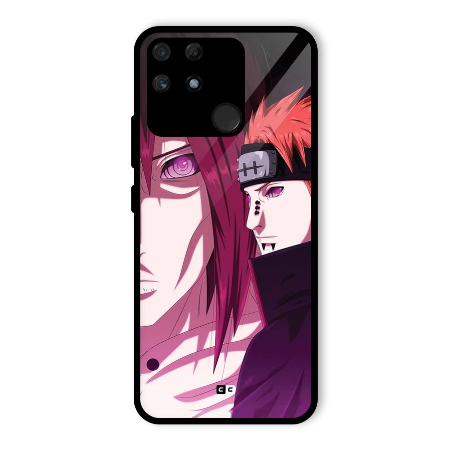 Yahiko With Nagato Glass Back Case for Realme Narzo 50A