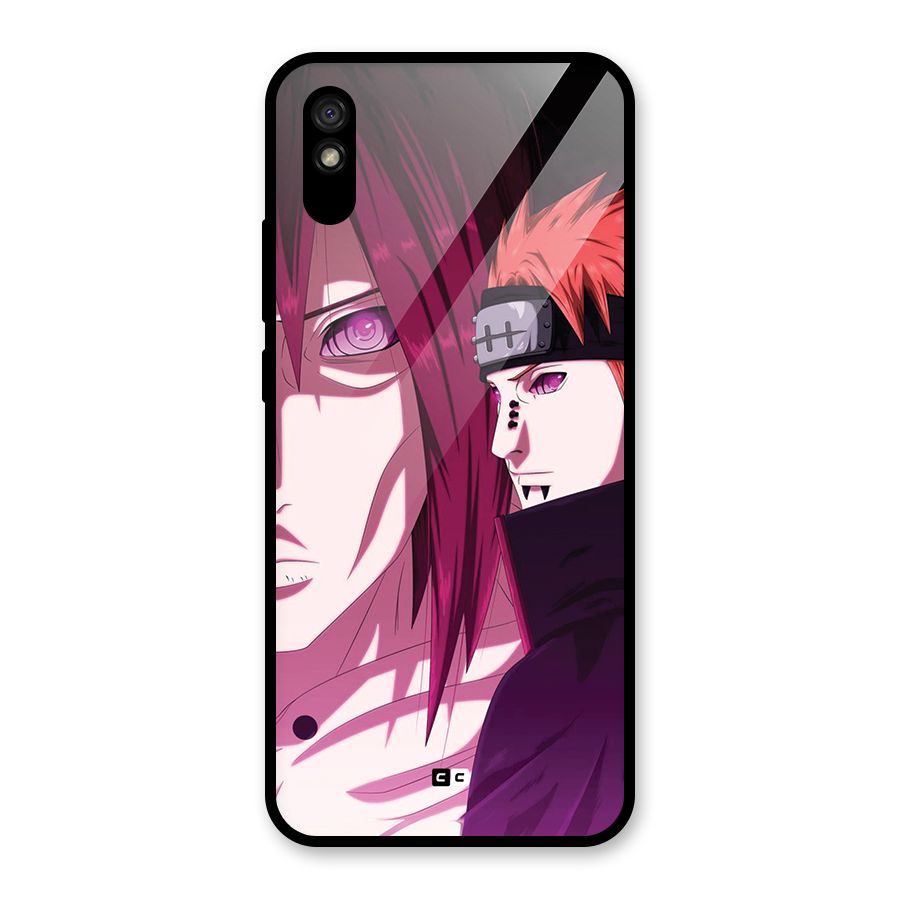 Yahiko With Nagato Glass Back Case for Redmi 9i