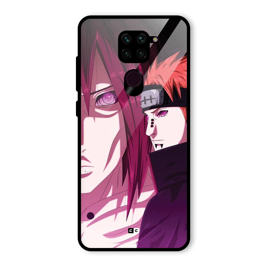 Yahiko With Nagato Glass Back Case for Redmi Note 9