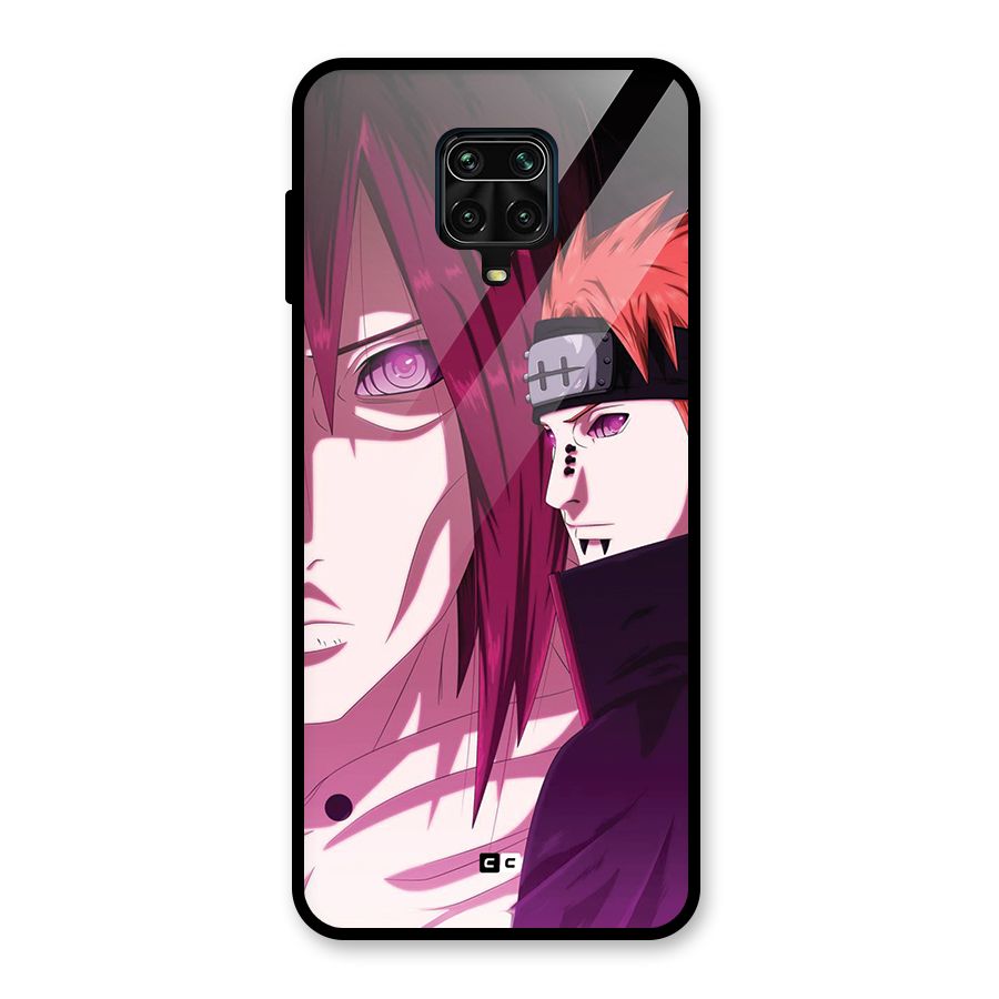 Yahiko With Nagato Glass Back Case for Redmi Note 9 Pro