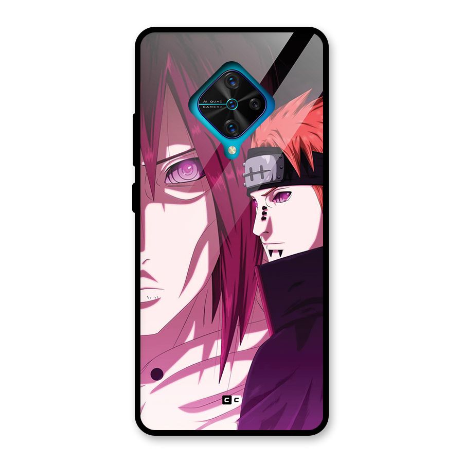 Yahiko With Nagato Glass Back Case for Vivo S1 Pro