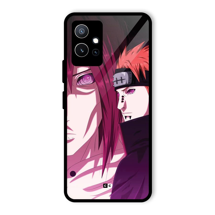 Yahiko With Nagato Glass Back Case for Vivo T1 5G