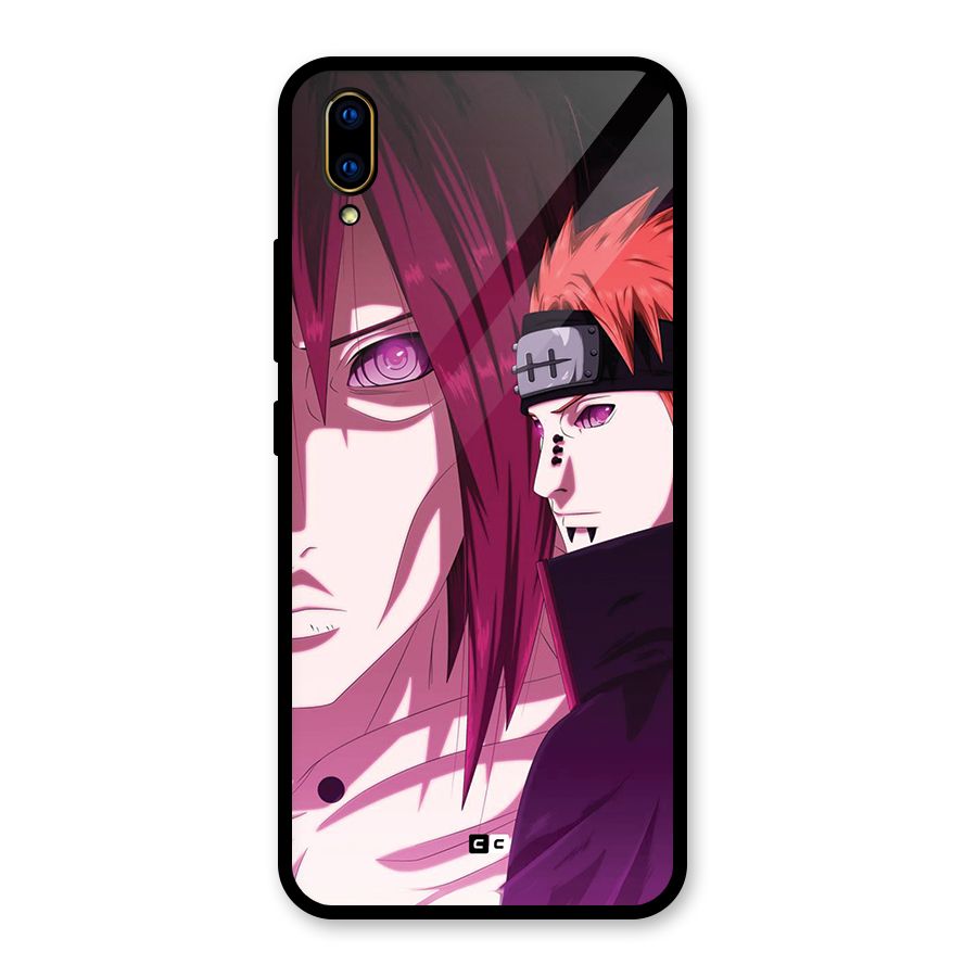 Yahiko With Nagato Glass Back Case for Vivo V11 Pro