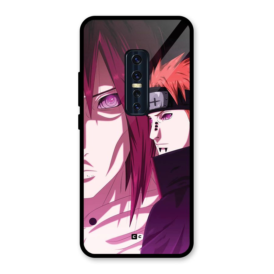Yahiko With Nagato Glass Back Case for Vivo V17 Pro