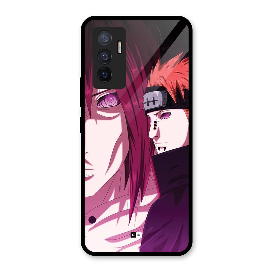 Yahiko With Nagato Glass Back Case for Vivo V23e