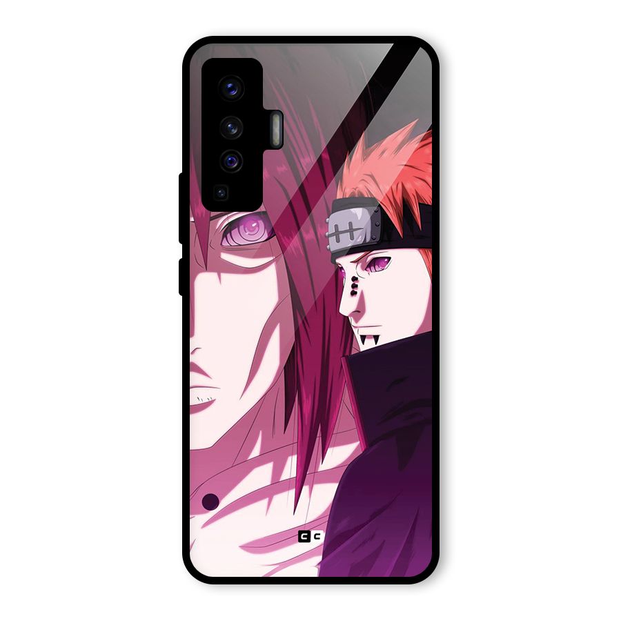 Yahiko With Nagato Glass Back Case for Vivo X50