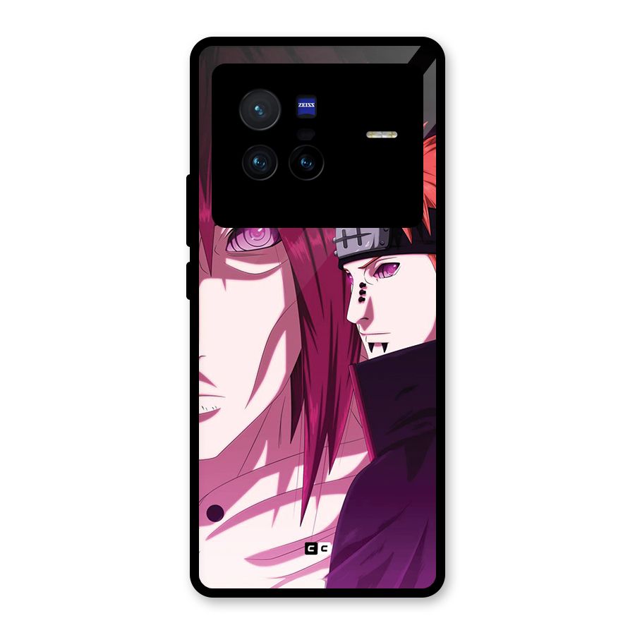 Yahiko With Nagato Glass Back Case for Vivo X80
