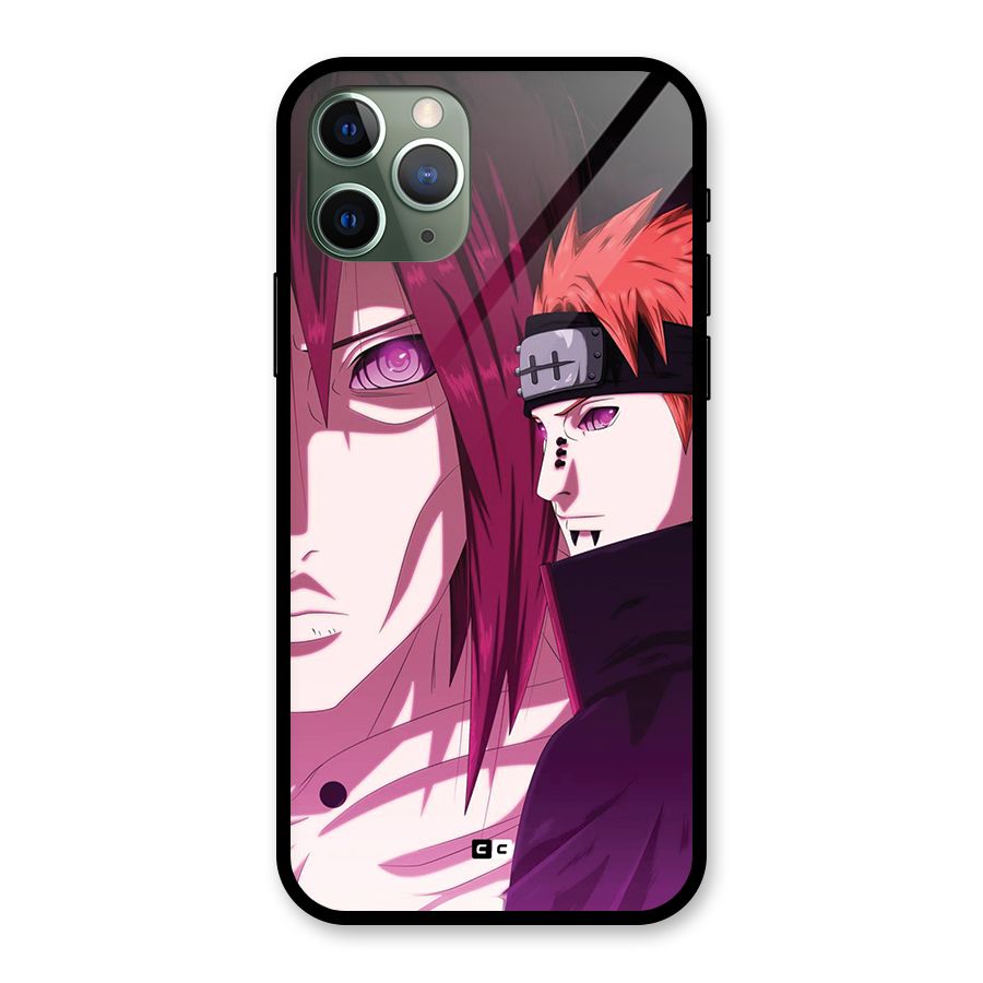 Yahiko With Nagato Glass Back Case for iPhone 11 Pro