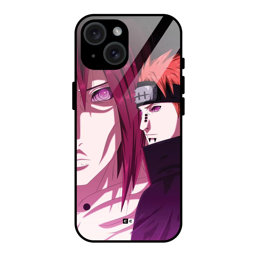 Yahiko With Nagato Glass Back Case for iPhone 15