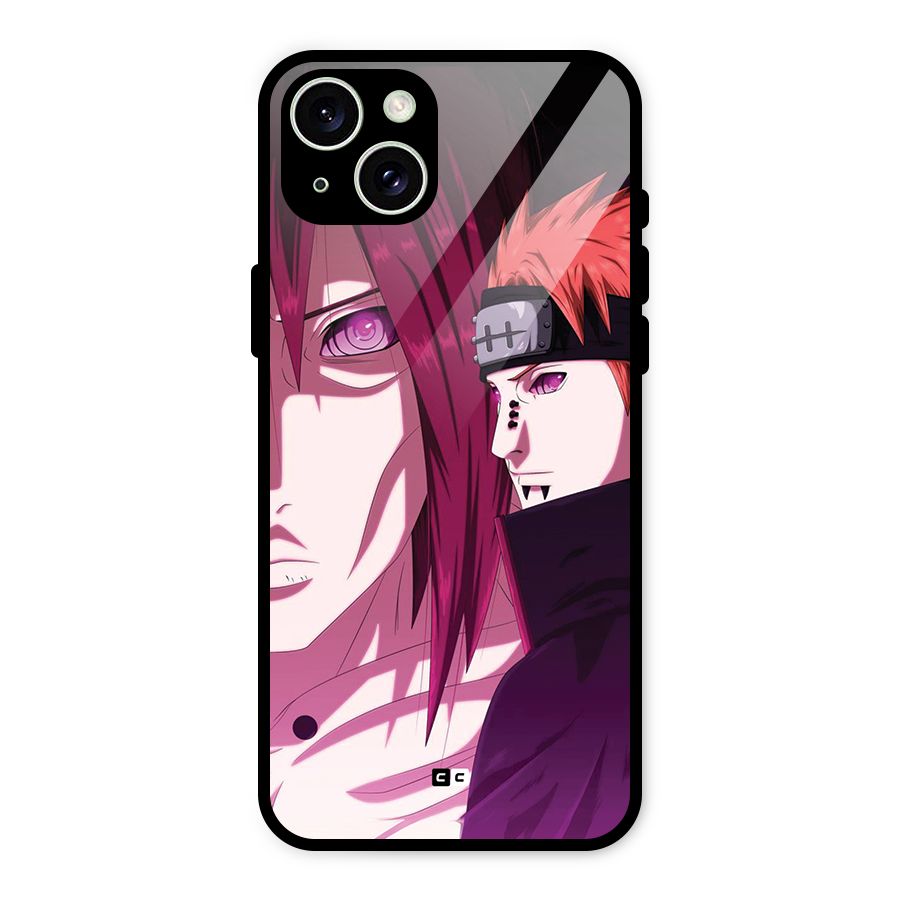 Yahiko With Nagato Glass Back Case for iPhone 15 Plus