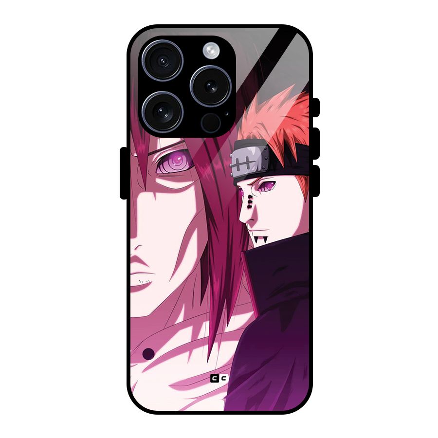Yahiko With Nagato Glass Back Case for iPhone 15 Pro