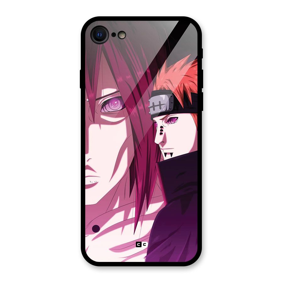 Yahiko With Nagato Glass Back Case for iPhone SE 2020
