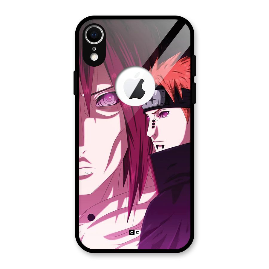 Yahiko With Nagato Glass Back Case for iPhone XR Logo Cut