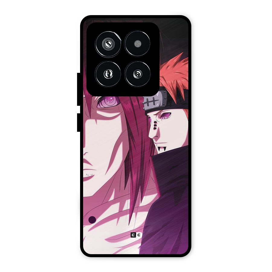 Yahiko With Nagato Metal Back Case for Xiaomi 14 Pro