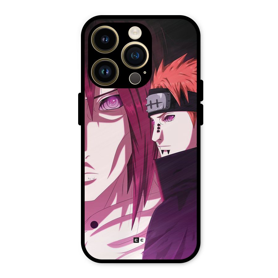 Yahiko With Nagato Metal Back Case for iPhone 14 Pro