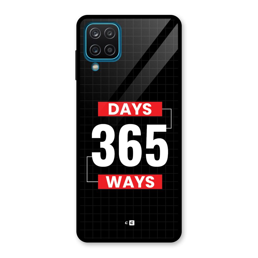 Year Ways Glass Back Case for Galaxy A12