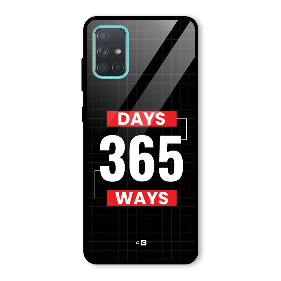 Year Ways Glass Back Case for Galaxy A71