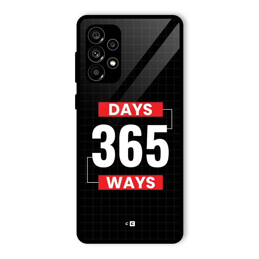 Year Ways Glass Back Case for Galaxy A73 5G