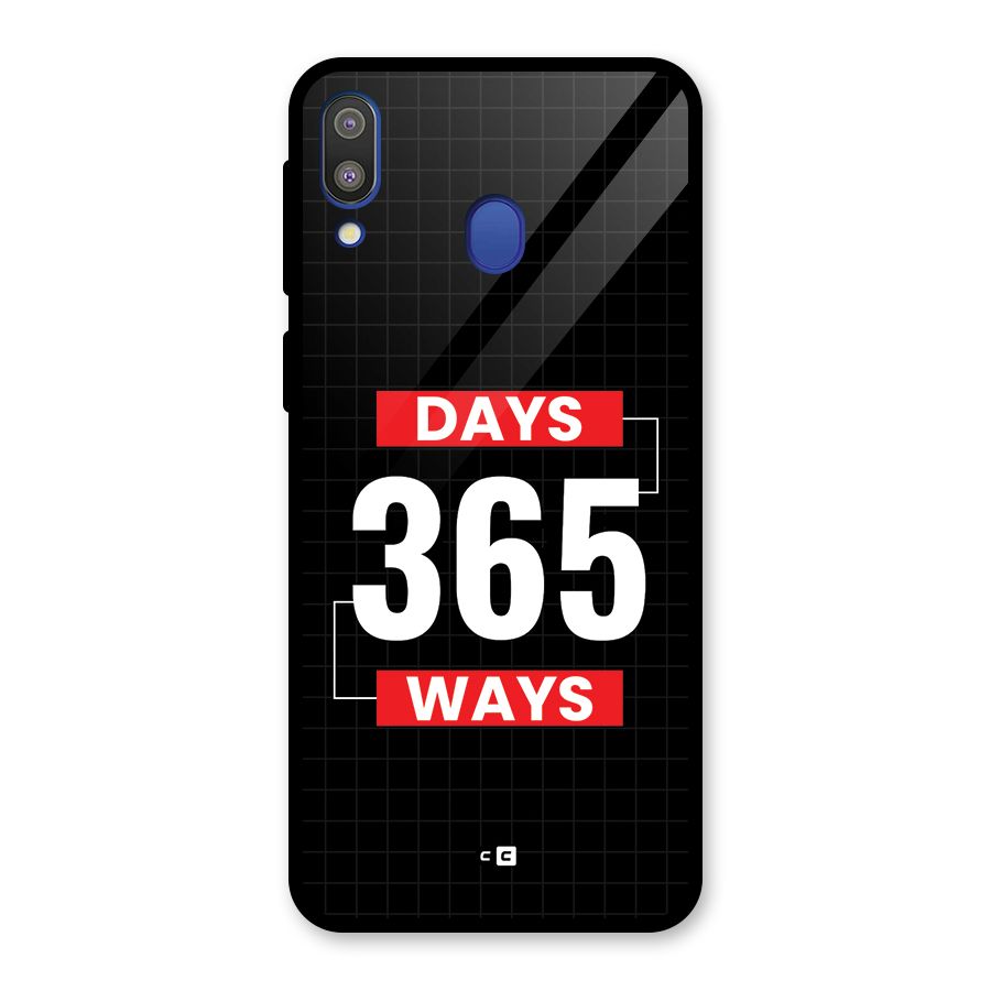 Year Ways Glass Back Case for Galaxy M20