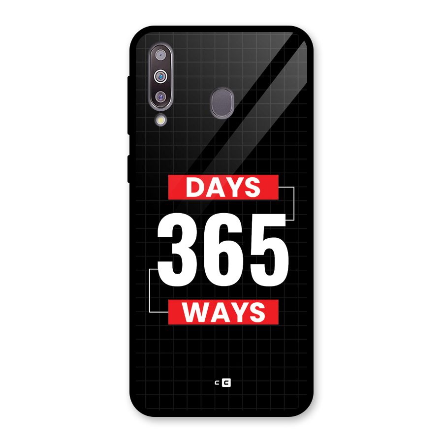 Year Ways Glass Back Case for Galaxy M30