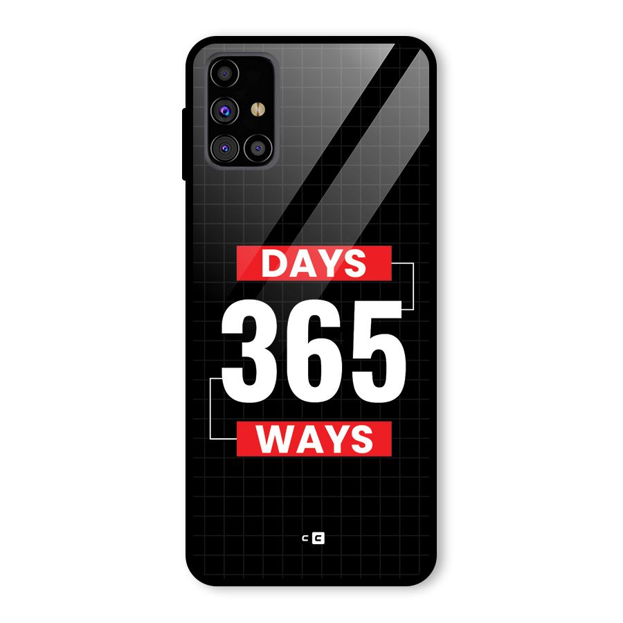 Year Ways Glass Back Case for Galaxy M31s