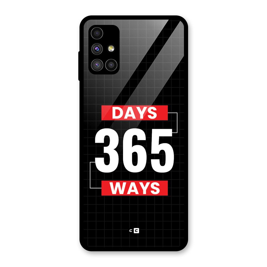 Year Ways Glass Back Case for Galaxy M51