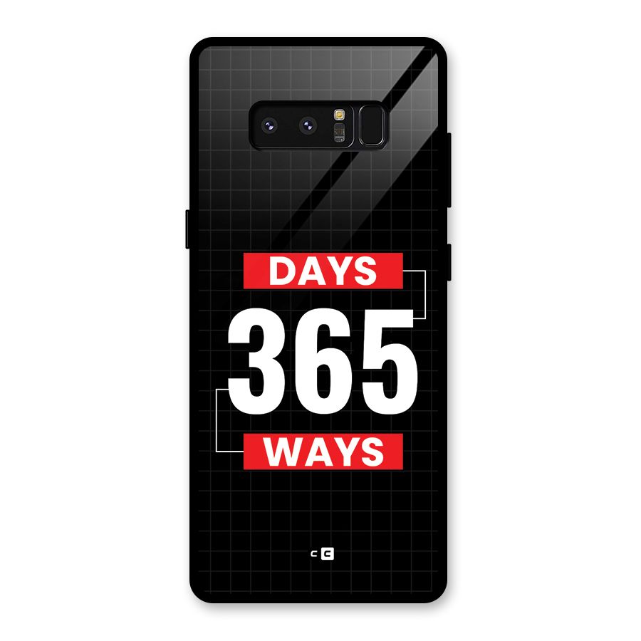 Year Ways Glass Back Case for Galaxy Note 8