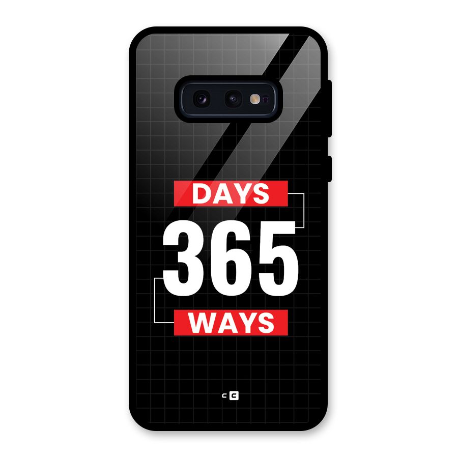 Year Ways Glass Back Case for Galaxy S10e