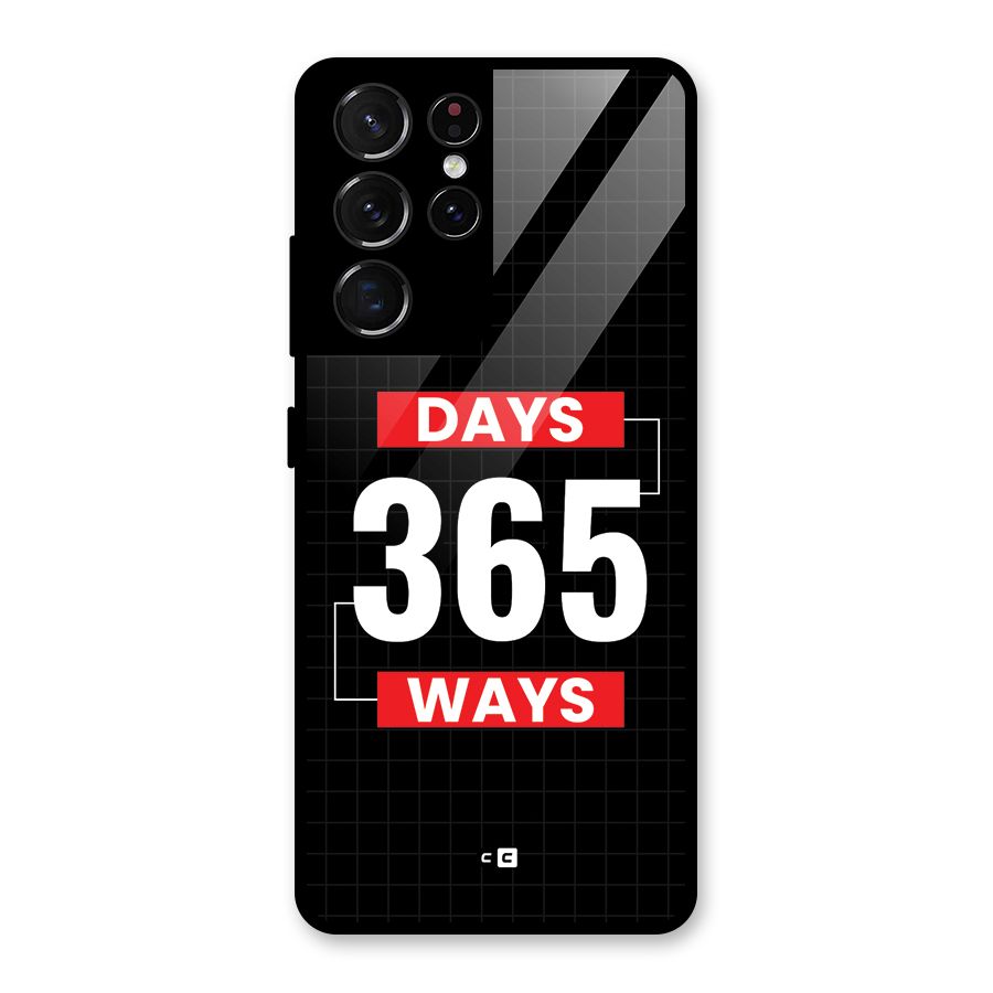 Year Ways Glass Back Case for Galaxy S21 Ultra 5G