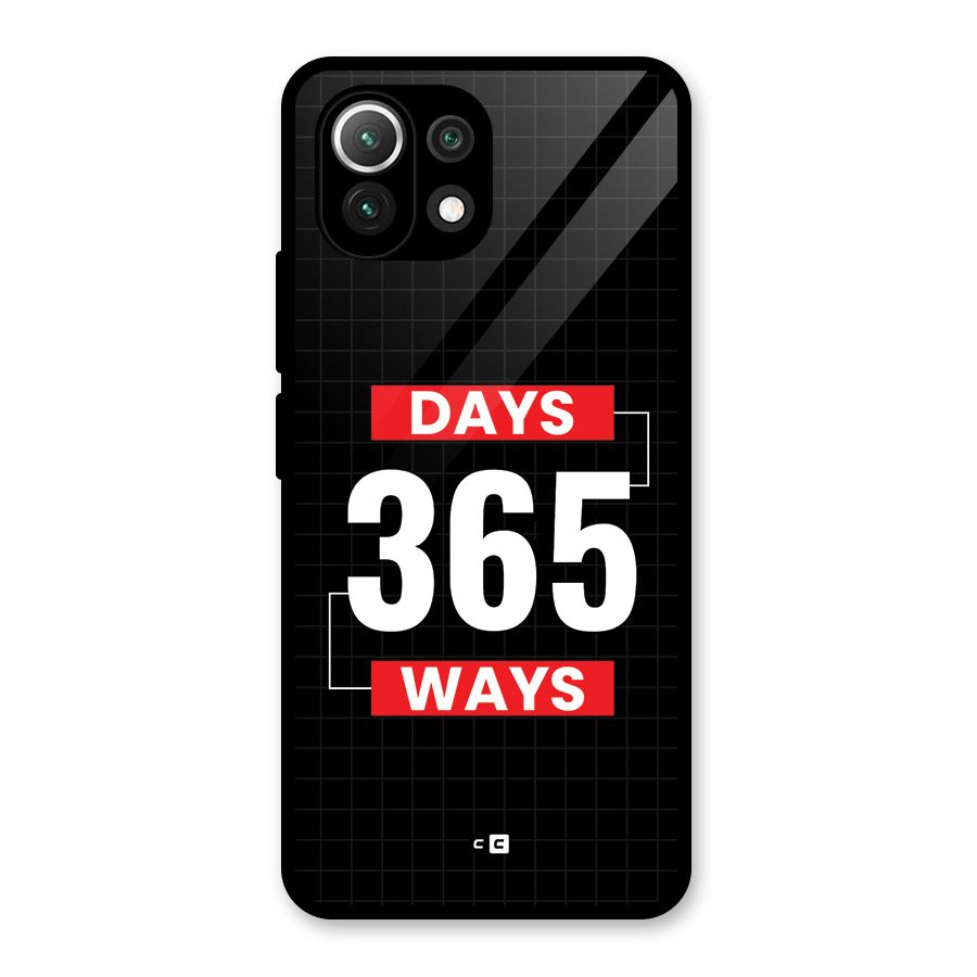 Year Ways Glass Back Case for Mi 11 Lite NE 5G