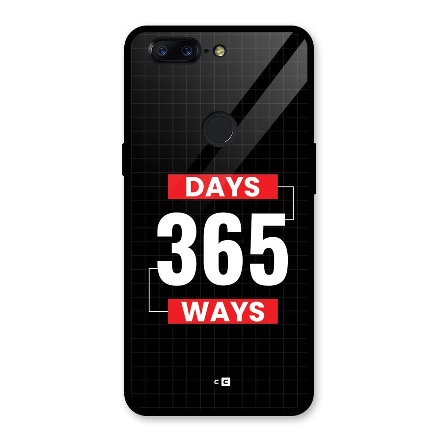 Year Ways Glass Back Case for OnePlus 5T