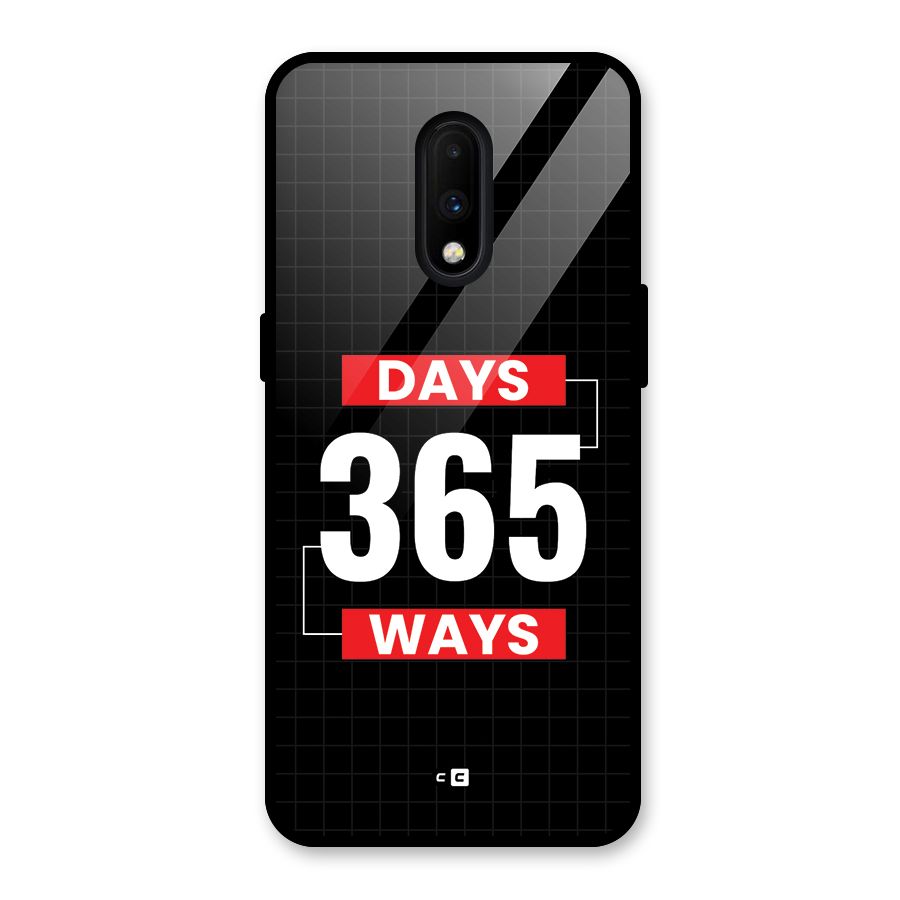 Year Ways Glass Back Case for OnePlus 7