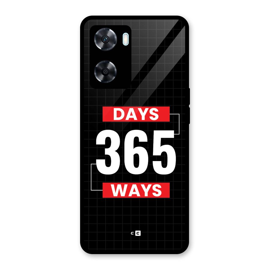Year Ways Glass Back Case for Oppo A77