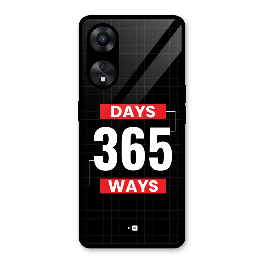 Year Ways Glass Back Case for Oppo A78