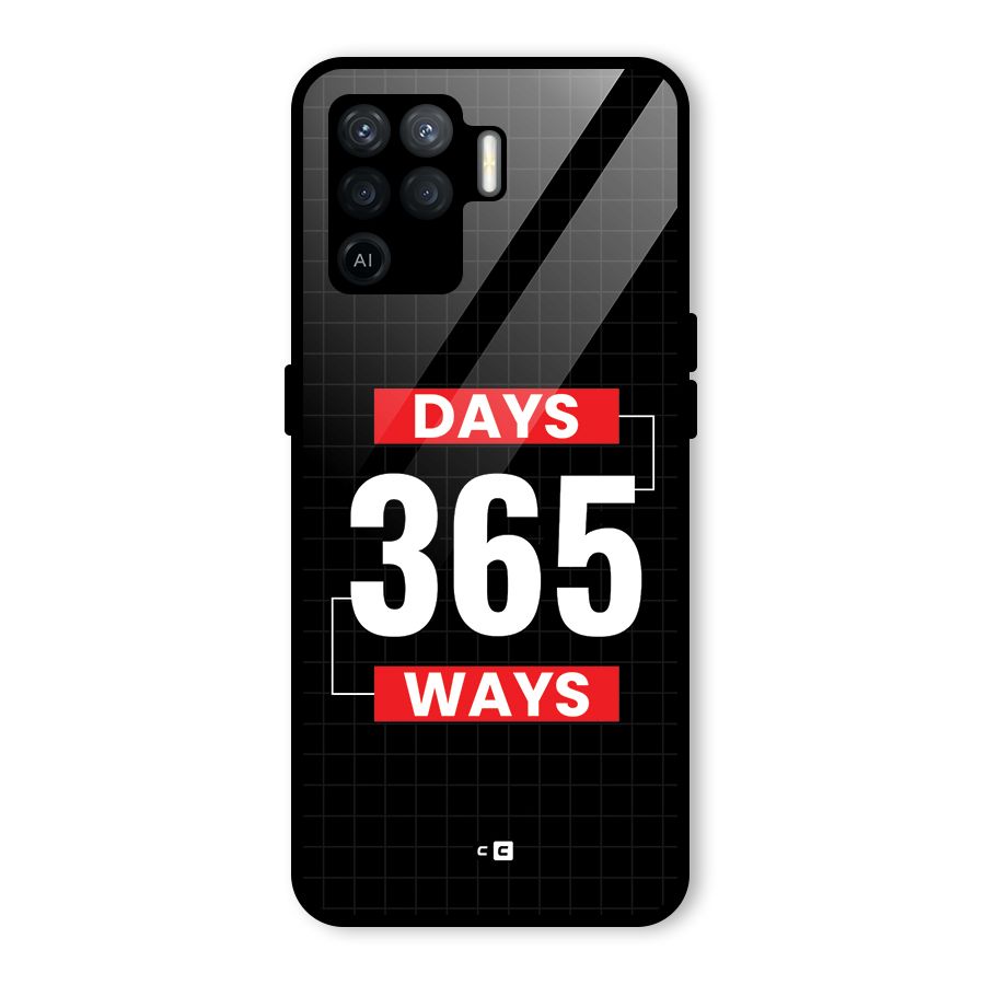 Year Ways Glass Back Case for Oppo F19 Pro