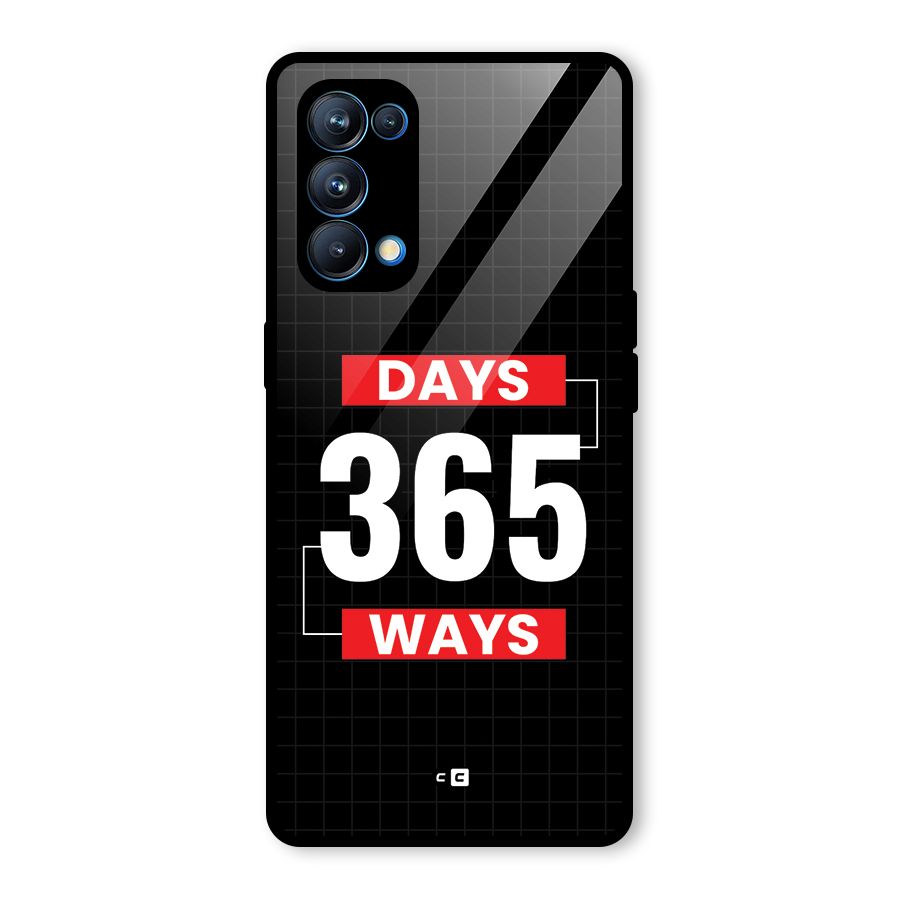 Year Ways Glass Back Case for Oppo Reno5 Pro 5G