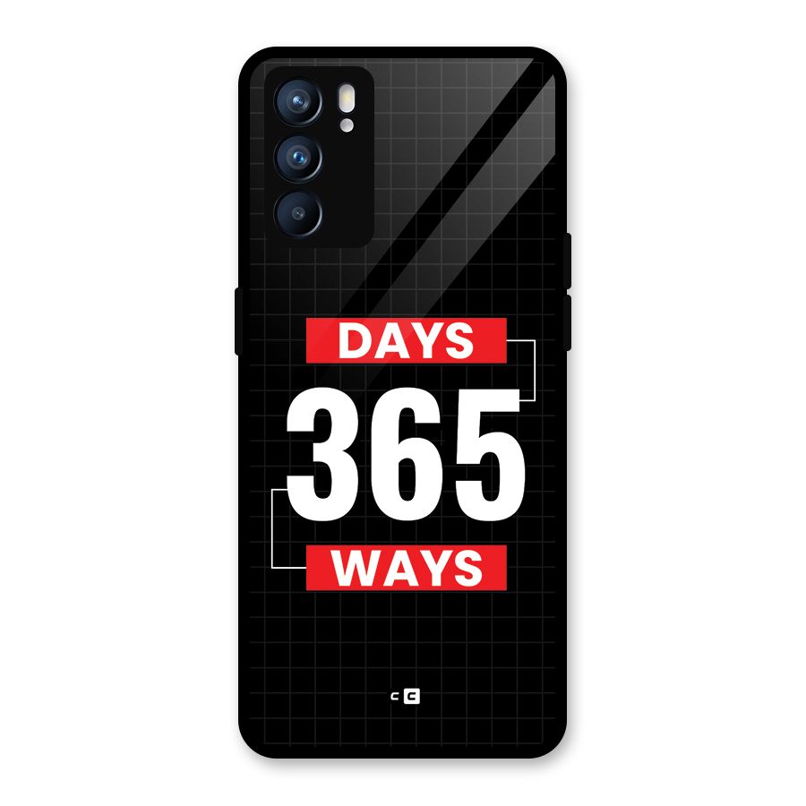 Year Ways Glass Back Case for Oppo Reno6 5G