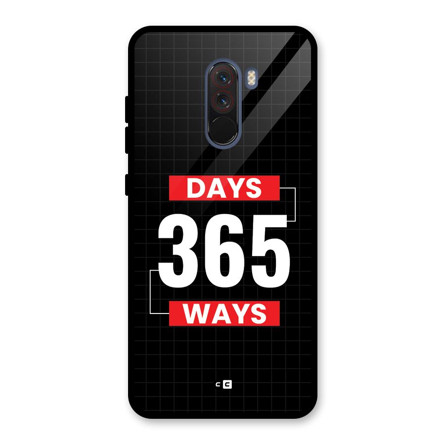 Year Ways Glass Back Case for Poco F1