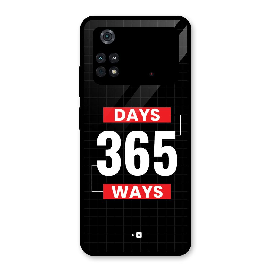 Year Ways Glass Back Case for Poco M4 Pro 4G