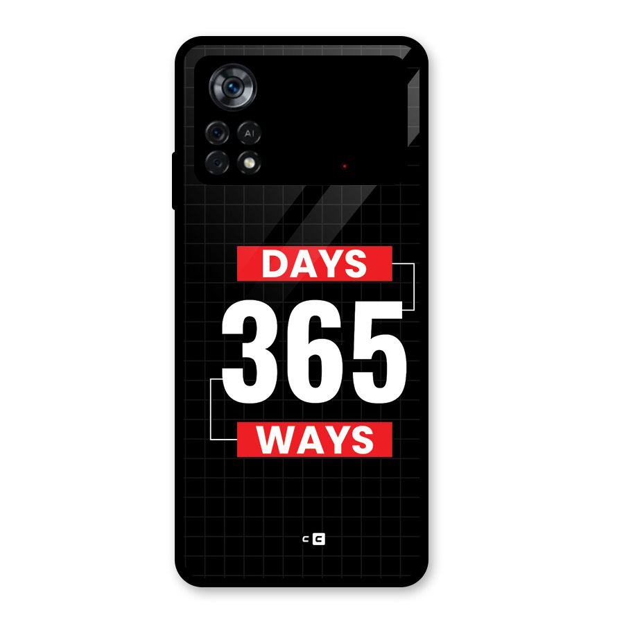 Year Ways Glass Back Case for Poco X4 Pro 5G