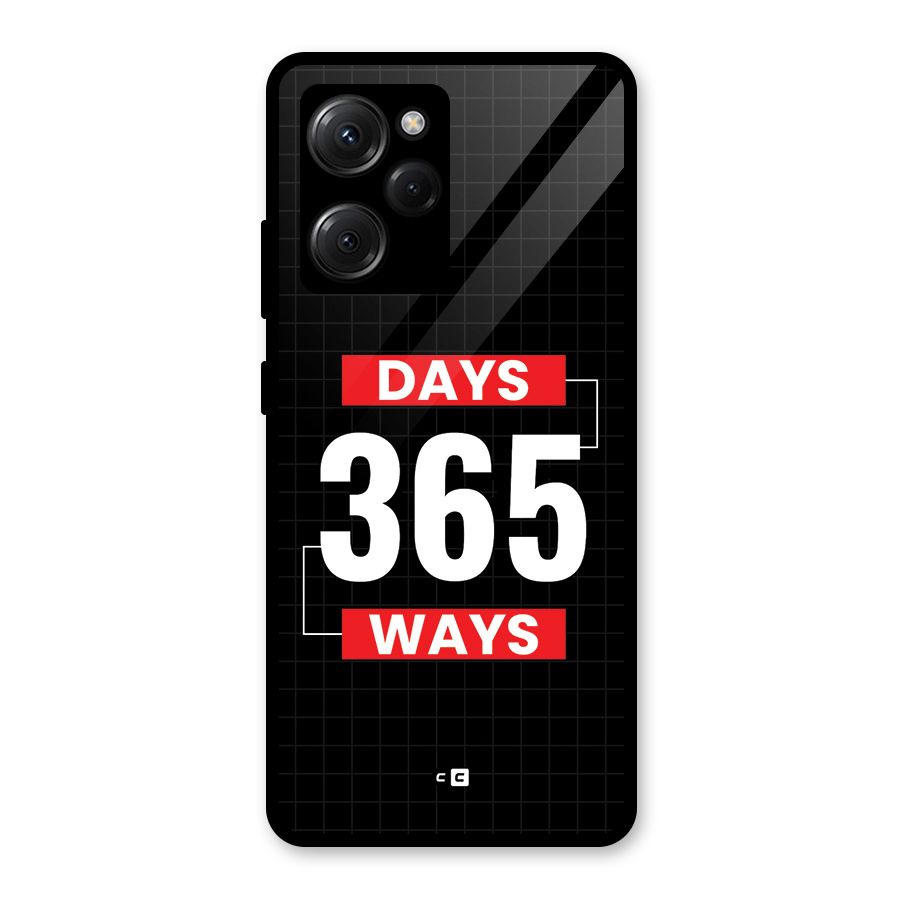 Year Ways Glass Back Case for Poco X5 Pro
