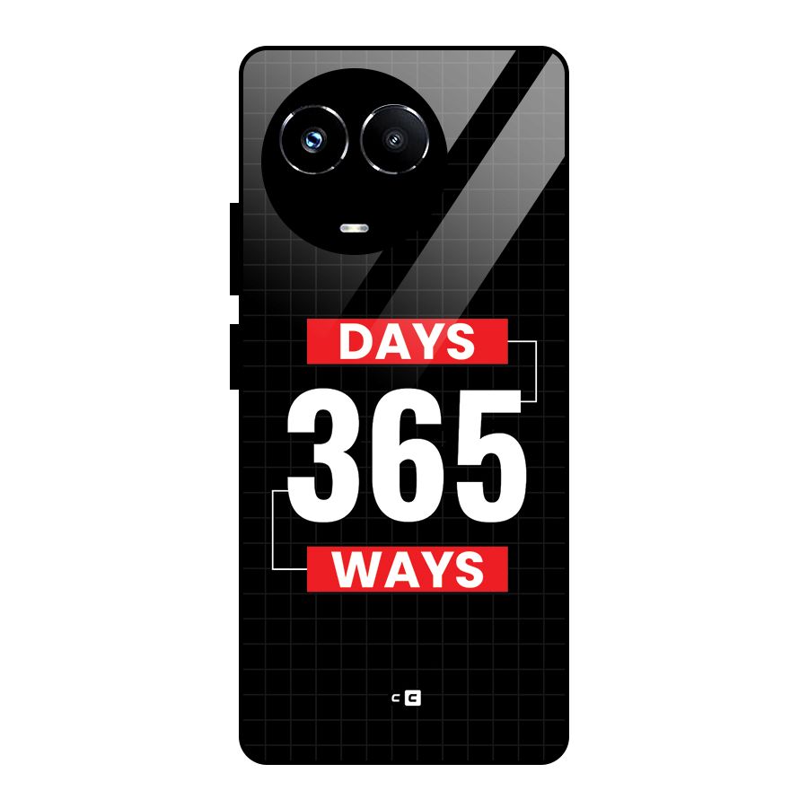 Year Ways Glass Back Case for Realme 11X
