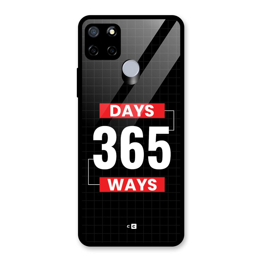 Year Ways Glass Back Case for Realme Narzo 30A