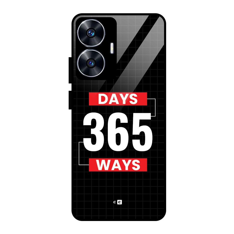 Year Ways Glass Back Case for Realme Narzo N55