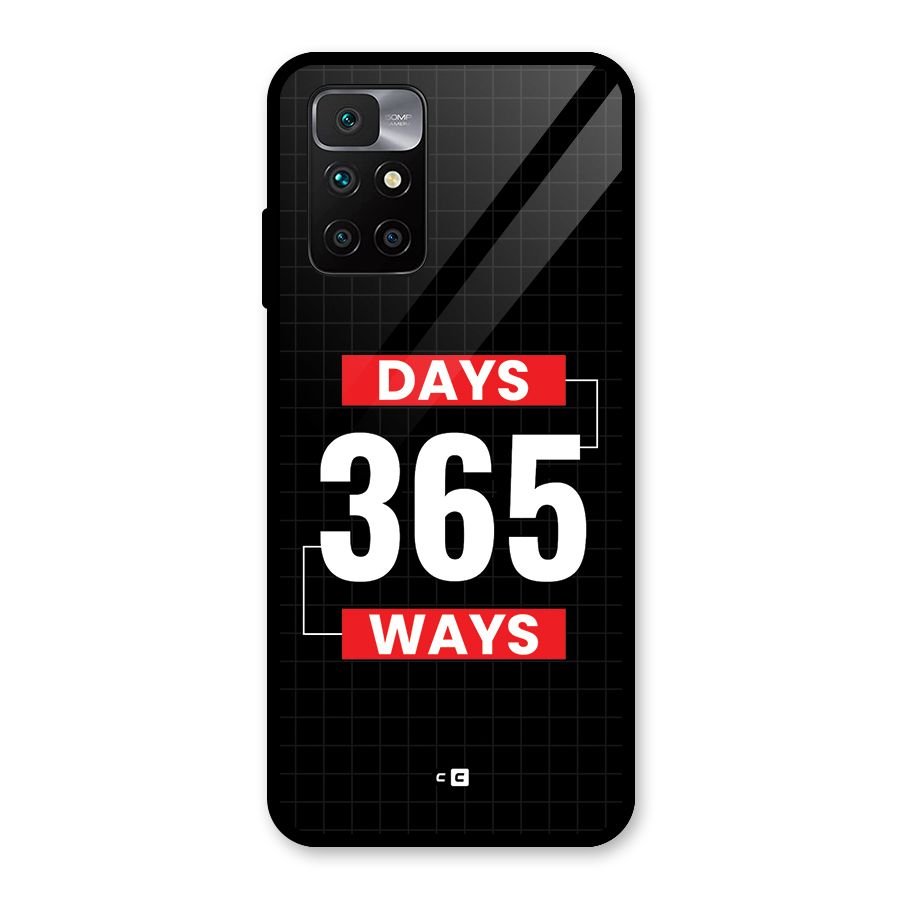 Year Ways Glass Back Case for Redmi 10 Prime