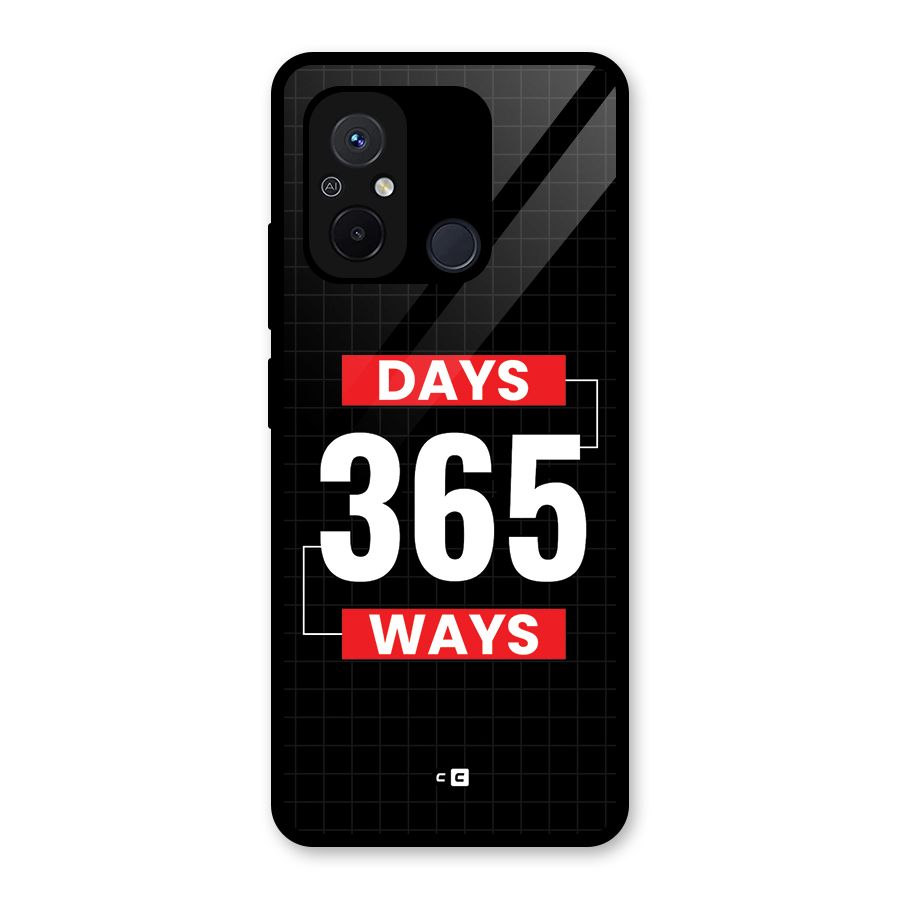 Year Ways Glass Back Case for Redmi 12C
